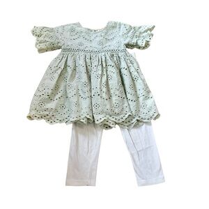 Sweet Magnolia Eyelet Outfit Set